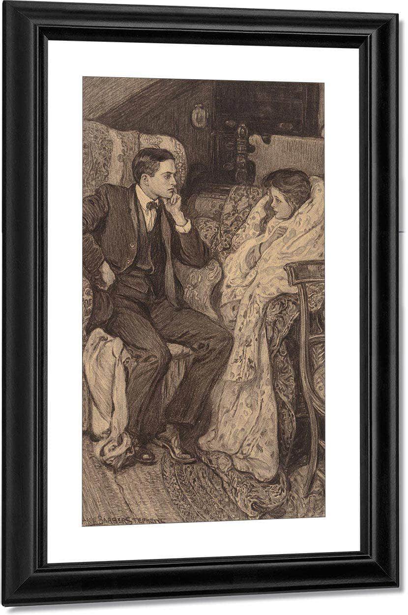 A Conversation By Alice Barber Stephens Fine Art Print