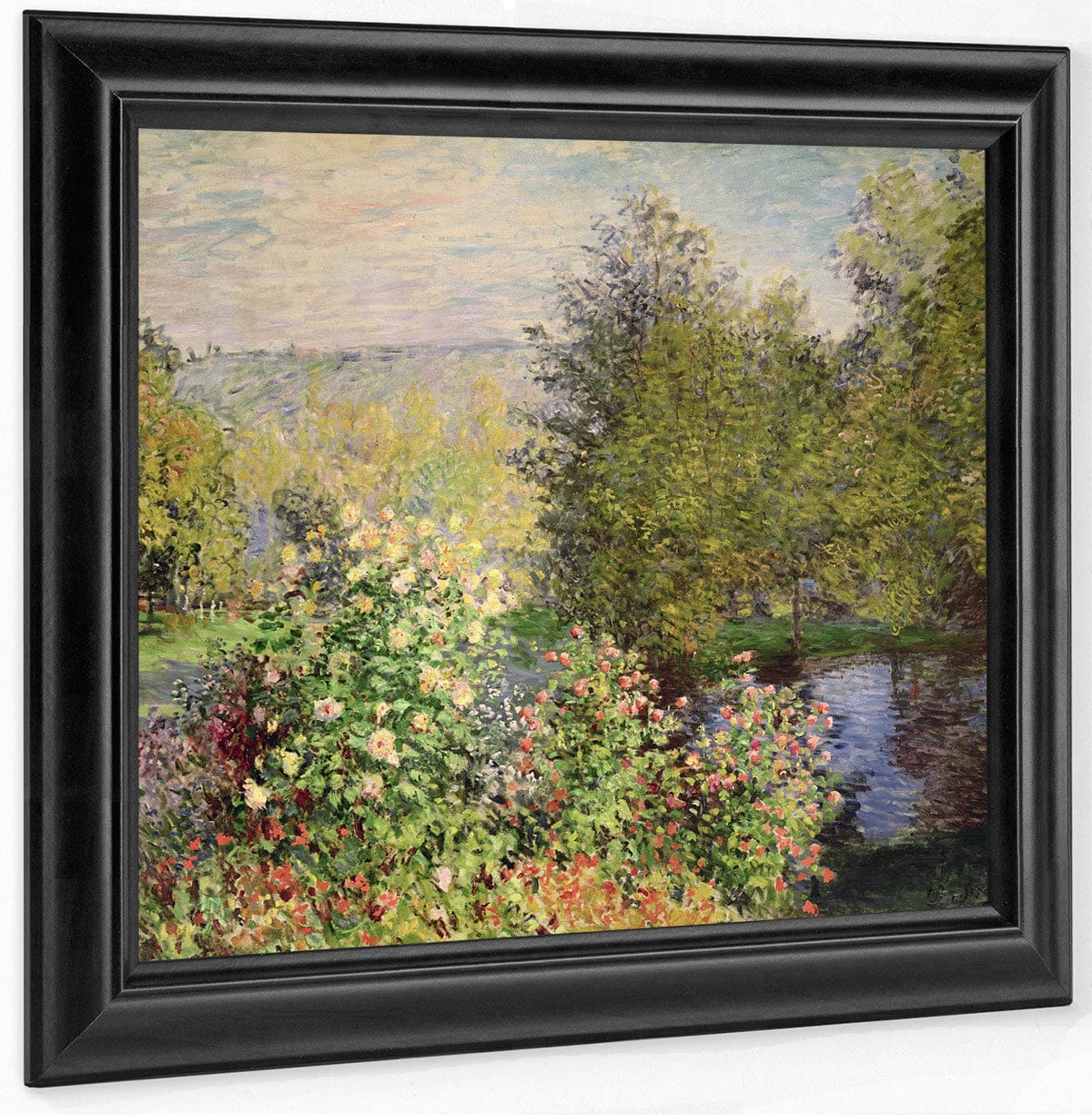 A Corner Of The Garden At Montgeron By Claude Monet Fine Art Print