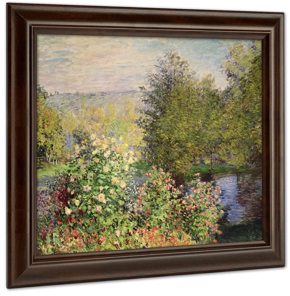 A Corner Of The Garden At Montgeron By Claude Monet Fine Art Print