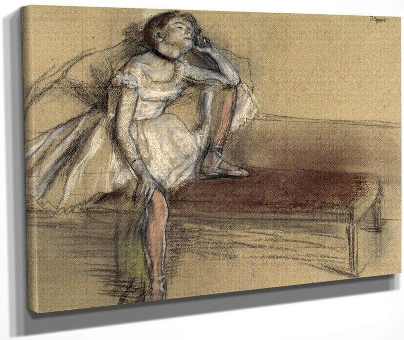 A. Coryphee Resting By Edgar Degas Fine Art Print