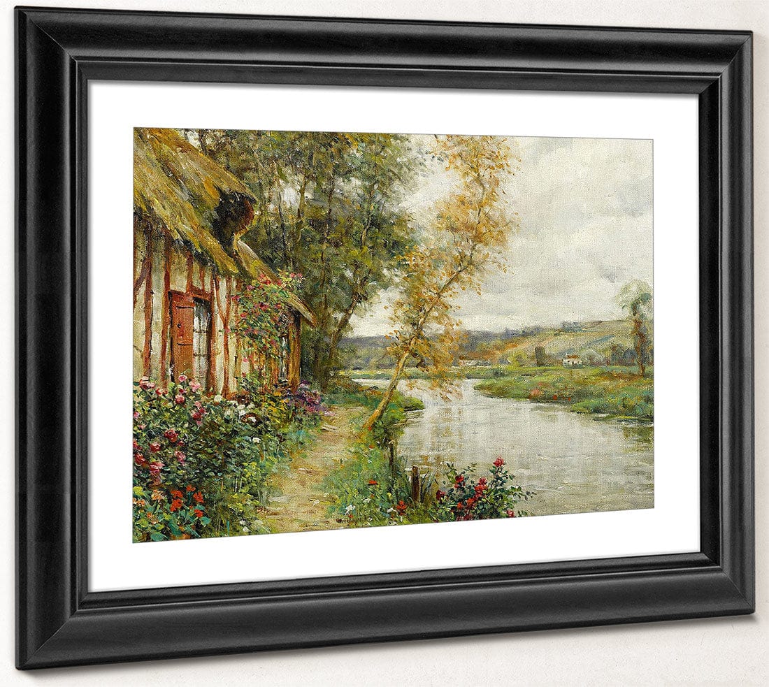 A Cottage By A River, Normandy By Louis Aston Knight Fine Art Print