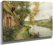 A Cottage By A River, Normandy By Louis Aston Knight Fine Art Print