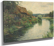 A Cottage By The River By Louis Aston Knight Fine Art Print