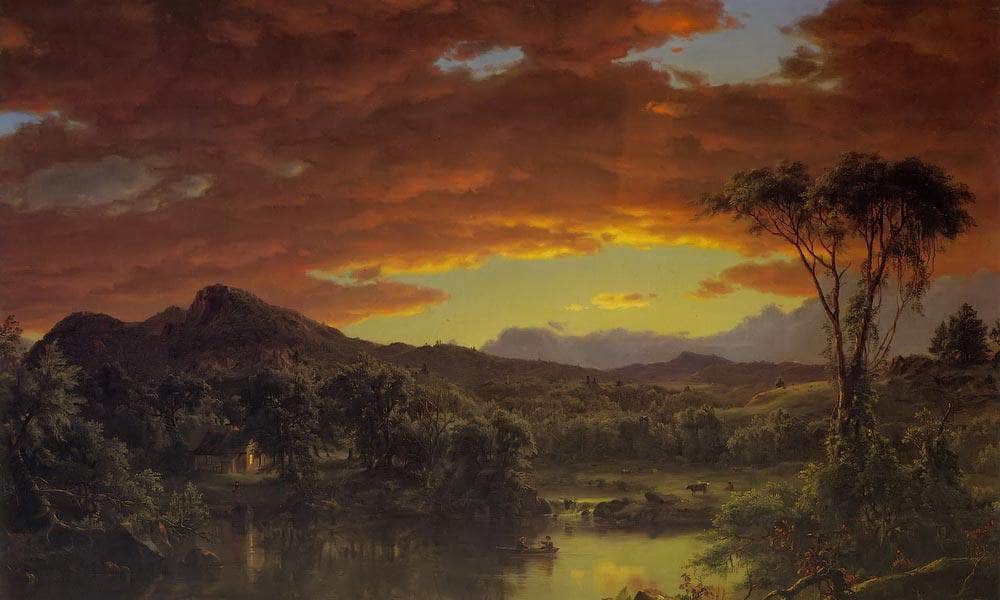 A Country Home By Fredric Edwin Church Fine Art Print
