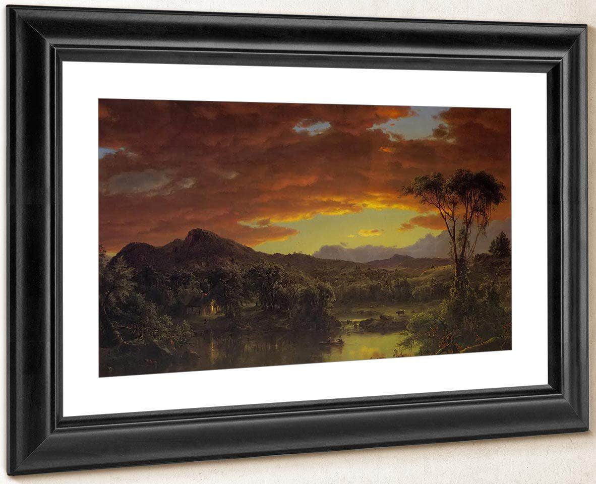 A Country Home By Fredric Edwin Church Fine Art Print