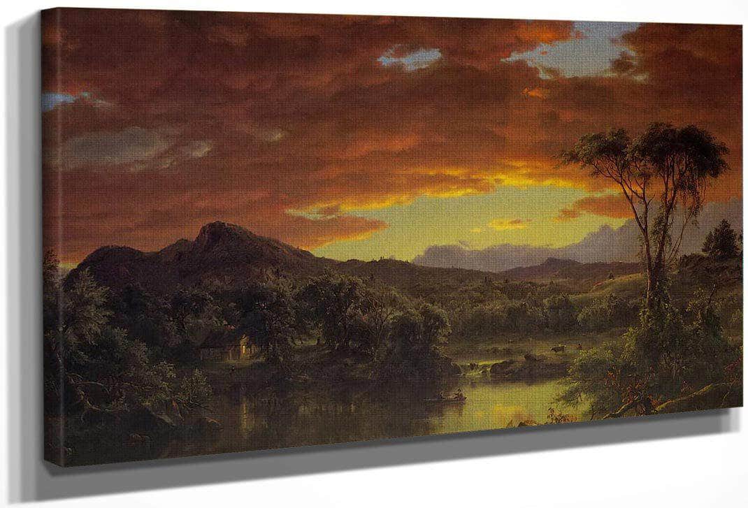 A Country Home By Fredric Edwin Church Fine Art Print