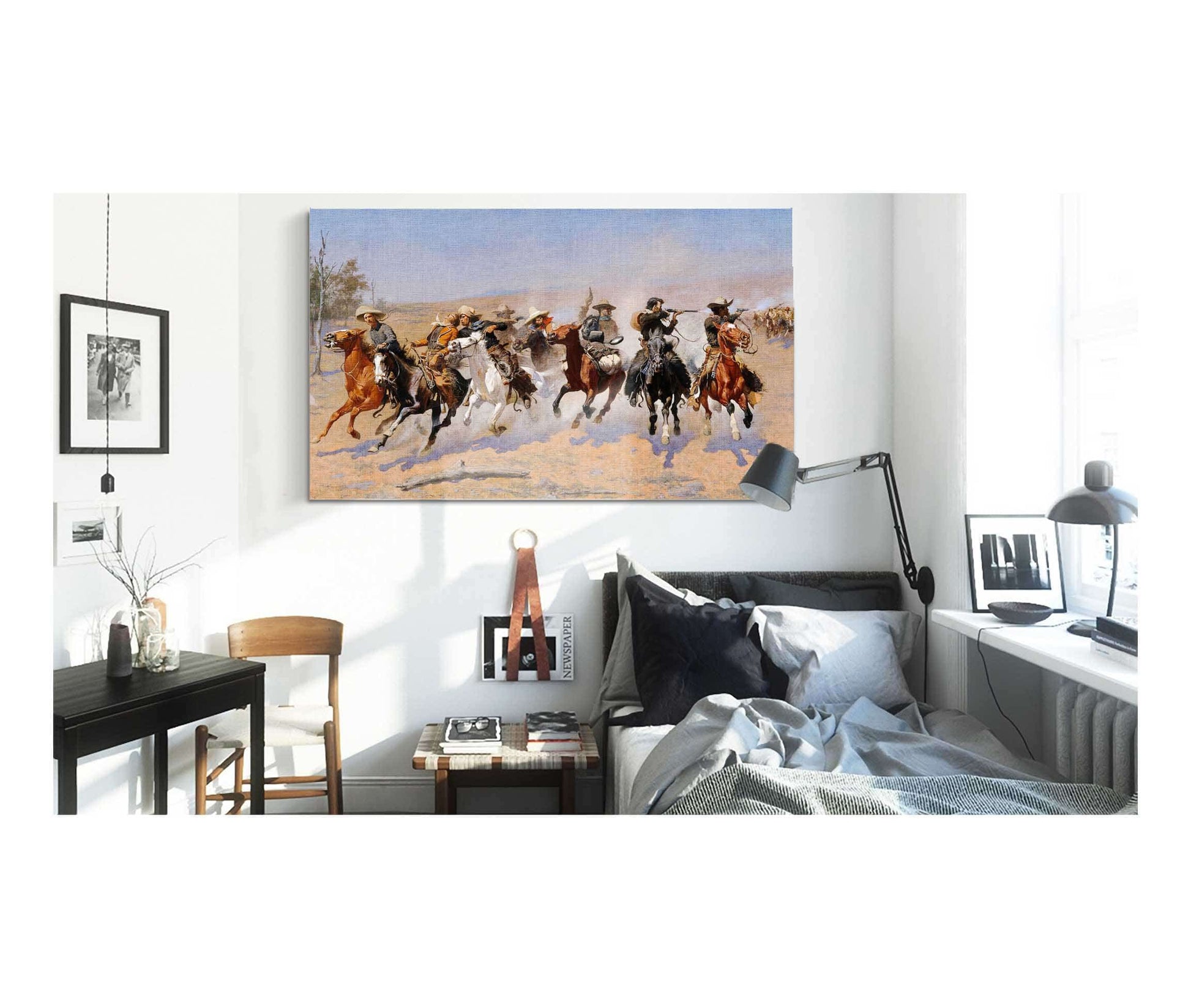A Dash For The Timber by Frederic Remington Fine Art Print