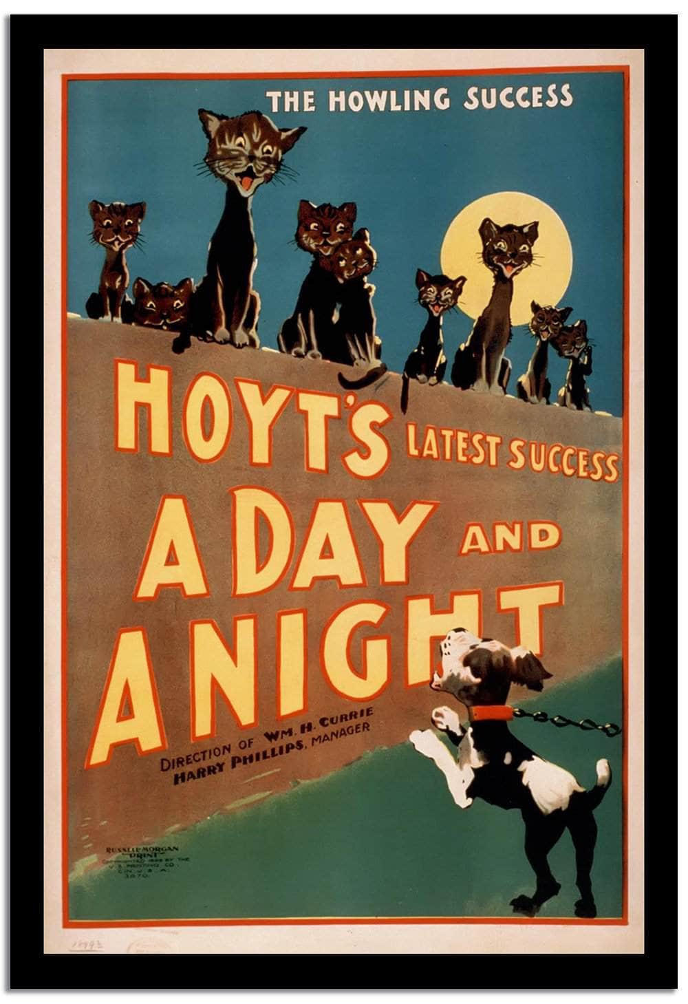 A Day And A Night  Vintage Poster Fine Art Print