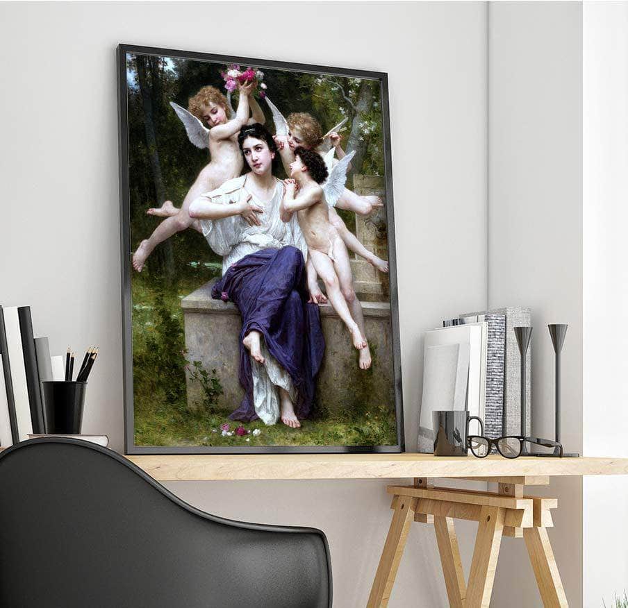 A Dream Of Spring Painting William-Adolphe Bouguereau Canvas Art Fine Art Print