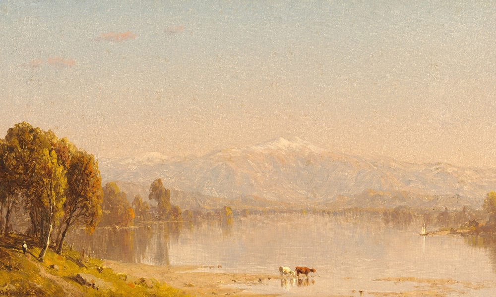 A Dreamy Day In New England By Sanford Robinson Gifford Fine Art Print