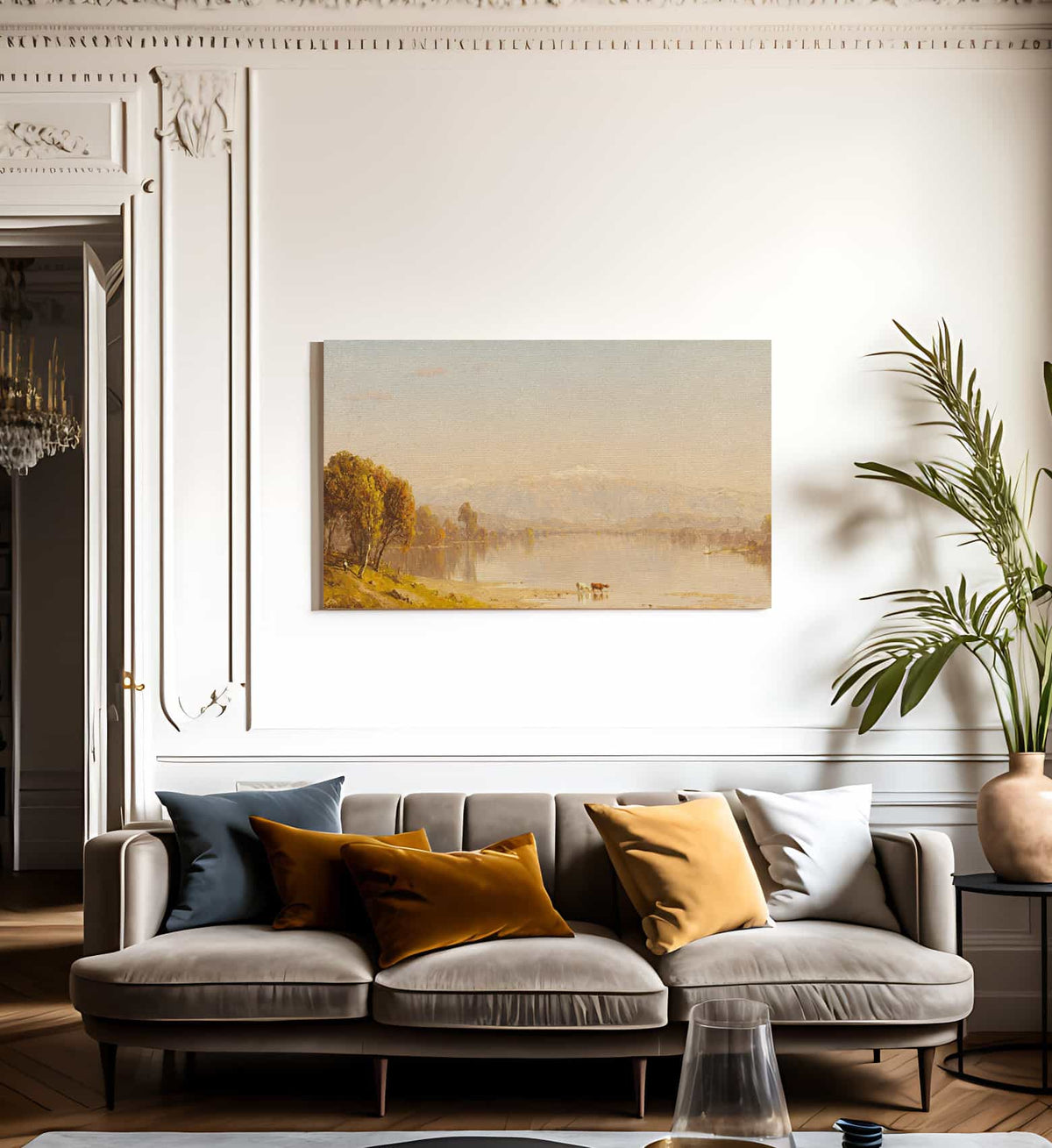 A Dreamy Day In New England By Sanford Robinson Gifford Fine Art Print