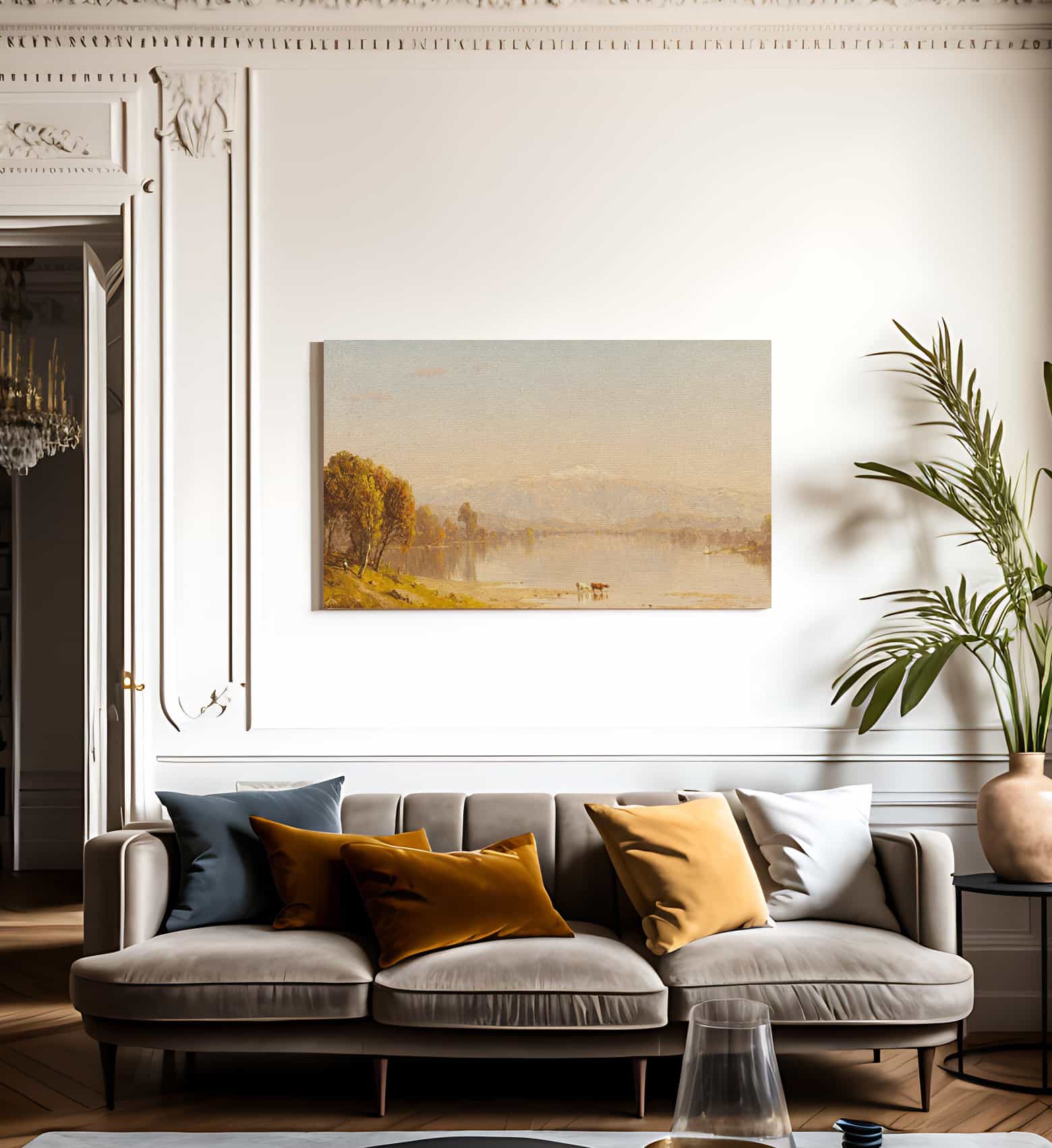 A Dreamy Day In New England By Sanford Robinson Gifford Fine Art Print