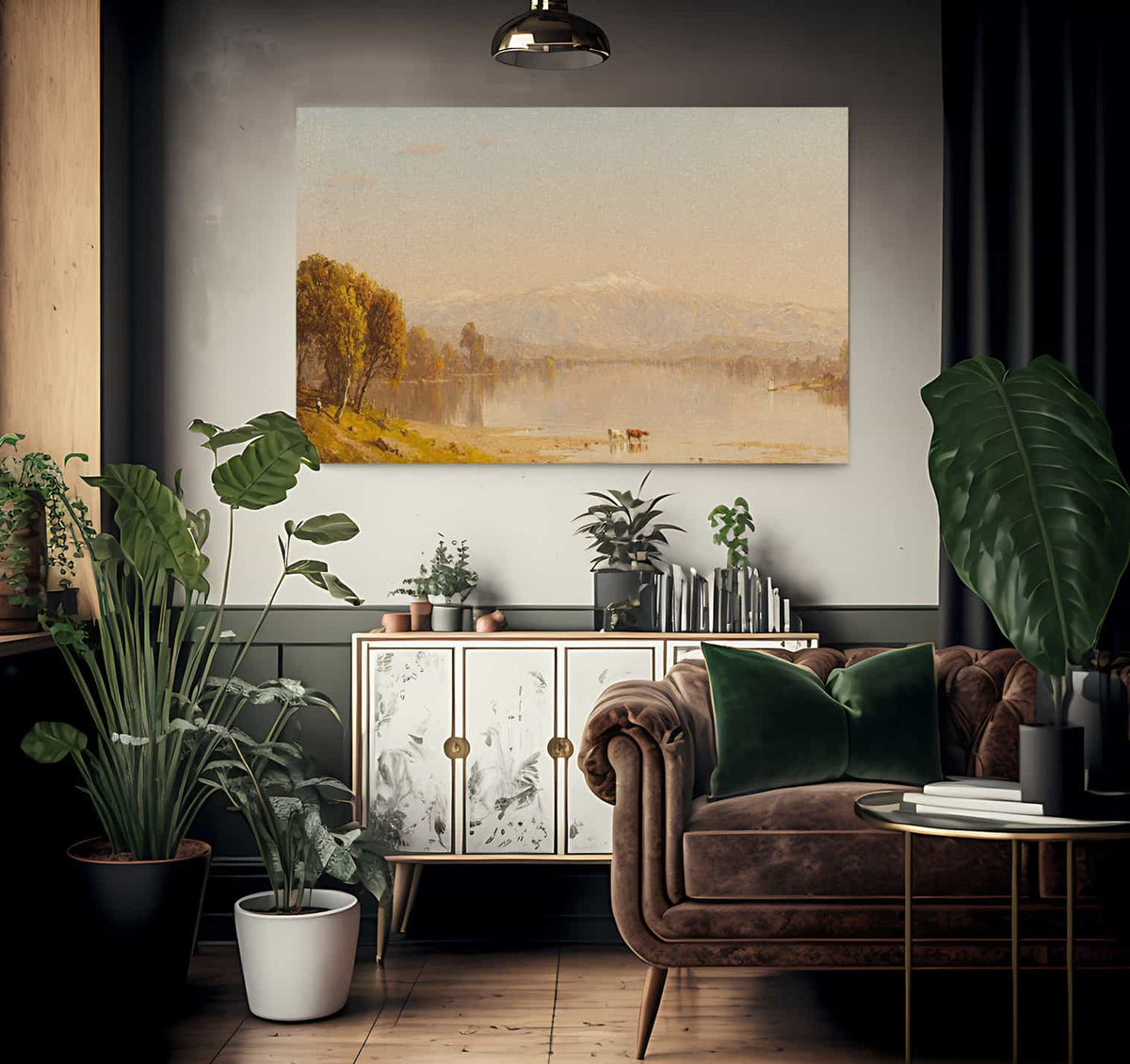 A Dreamy Day In New England By Sanford Robinson Gifford Fine Art Print