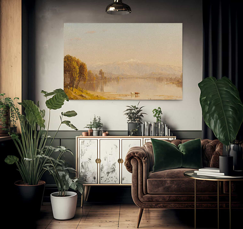 A Dreamy Day In New England By Sanford Robinson Gifford Fine Art Print