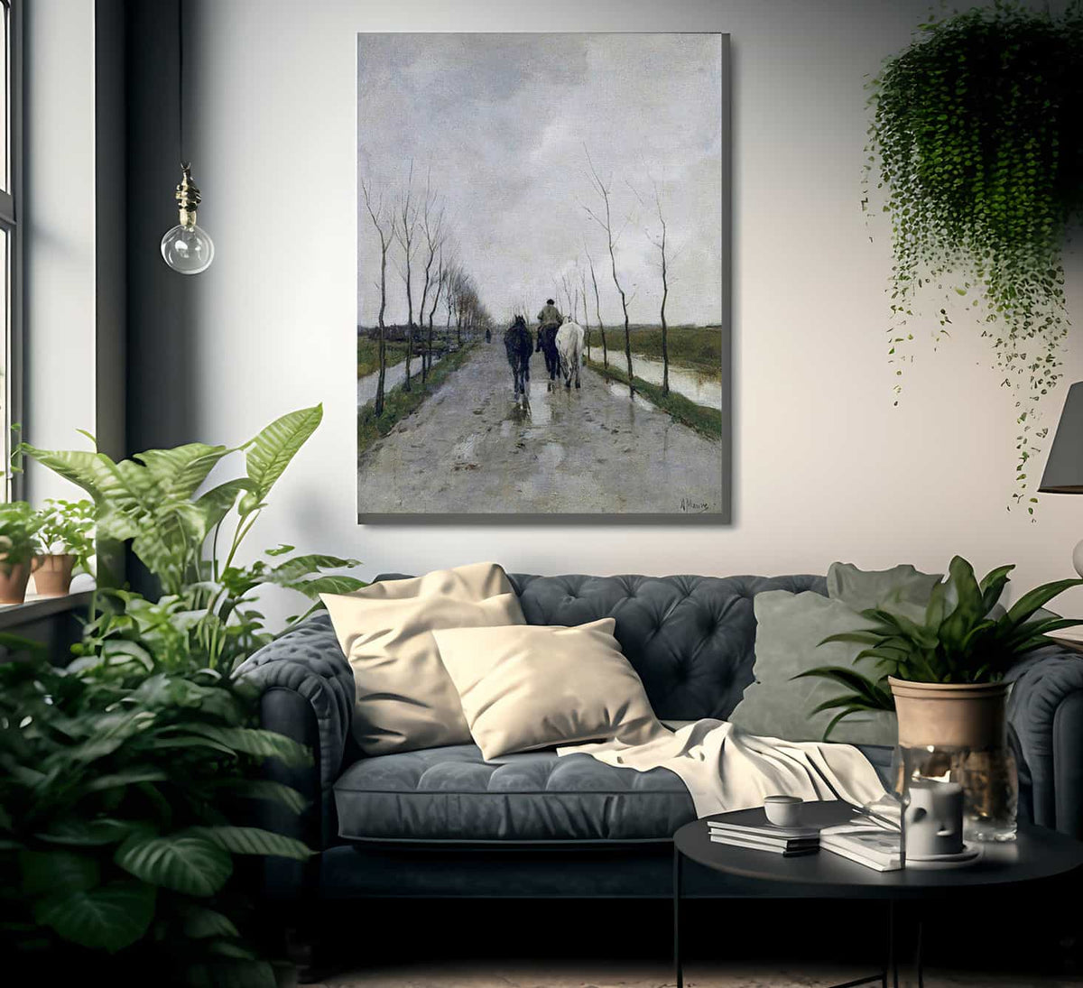A Dutch Road By Anton Mauve Fine Art Print