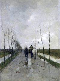 A Dutch Road By Anton Mauve Fine Art Print