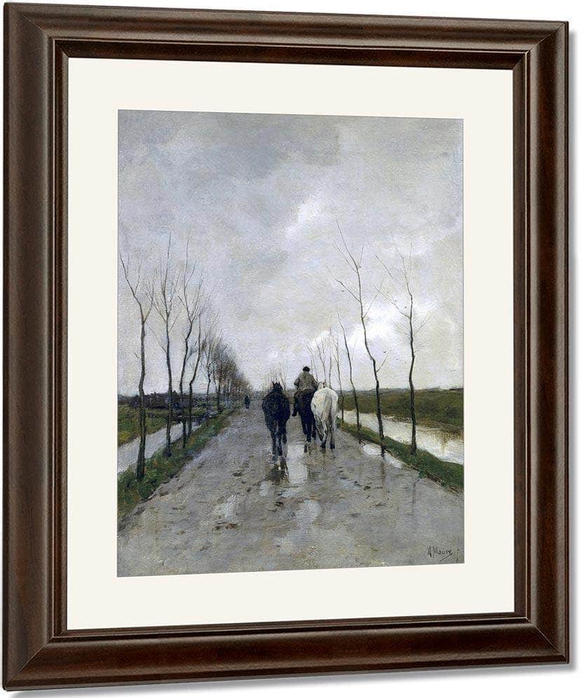 A Dutch Road By Anton Mauve Fine Art Print