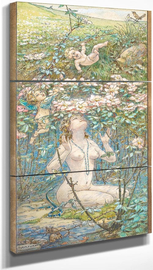 A Fairy Bower By William Henry Walker Fine Art Print