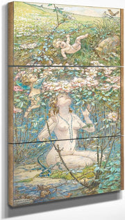 A Fairy Bower By William Henry Walker Fine Art Print