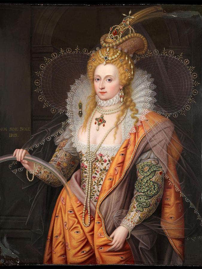 A Fine And Important Enamel Portrait Of Queen Elizabeth By William Henry Walker Fine Art Print