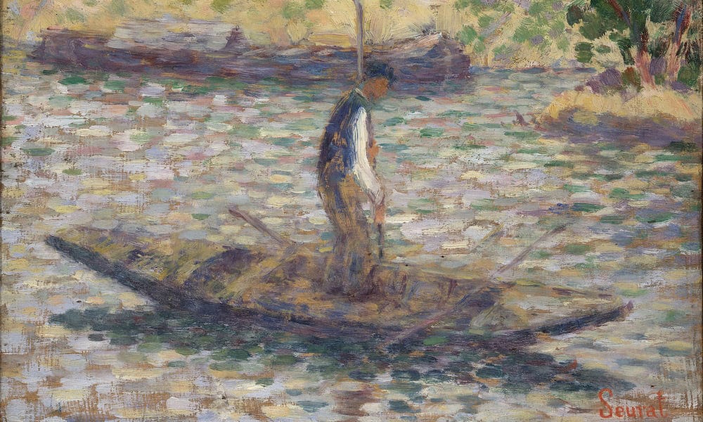 A Fisherman By Georges Pierre Seurat Fine Art Print