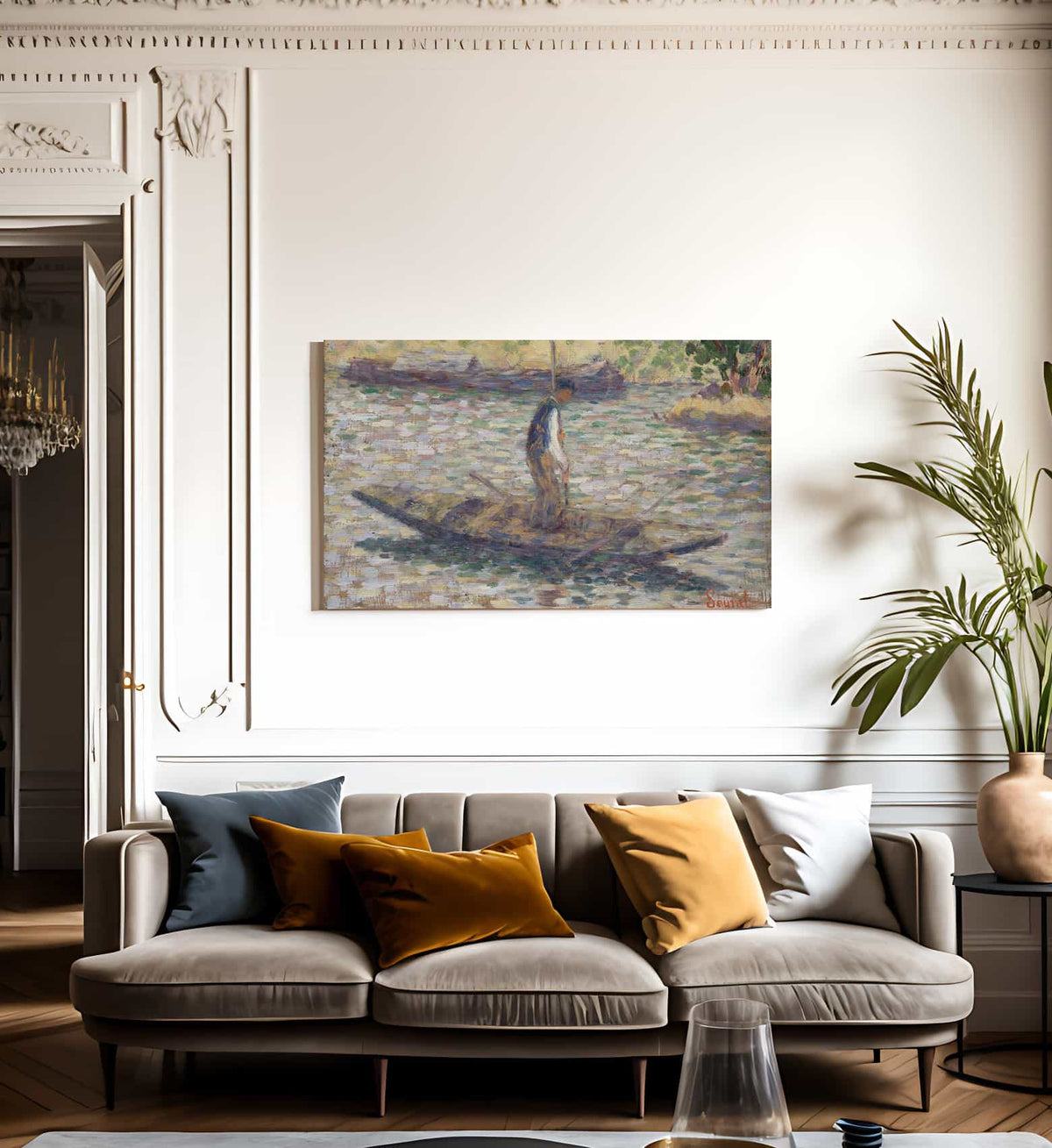 A Fisherman By Georges Pierre Seurat Fine Art Print