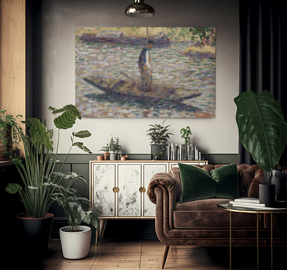 A Fisherman By Georges Pierre Seurat Fine Art Print