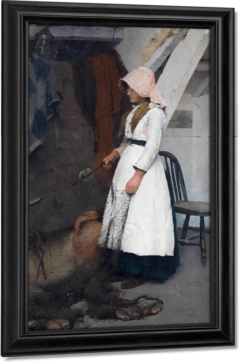 A Fisherman's Daughter By William Henry Walker Fine Art Print