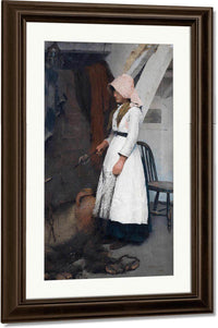 A Fisherman's Daughter By William Henry Walker Fine Art Print