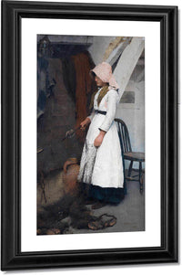A Fisherman's Daughter By William Henry Walker Fine Art Print