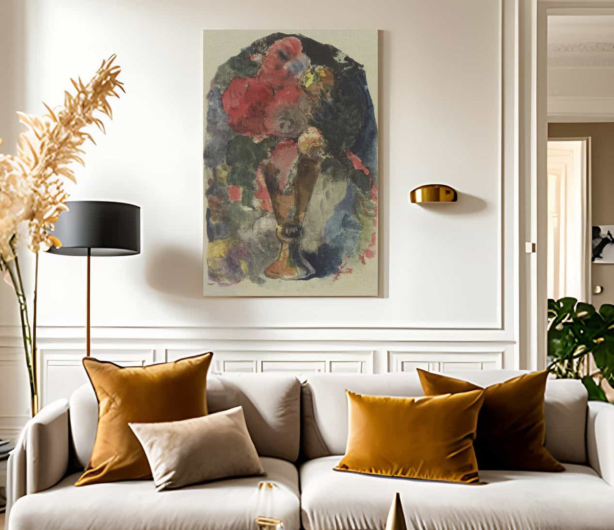 A Flower Still Life After Delacroix By Eugene Henri Paul Gauguin Fine Art Print