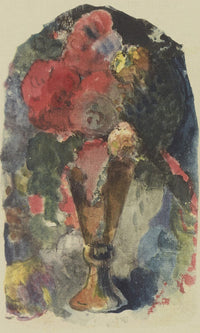 A Flower Still Life After Delacroix By Eugene Henri Paul Gauguin Fine Art Print