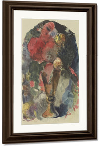 A Flower Still Life After Delacroix By Eugene Henri Paul Gauguin Fine Art Print