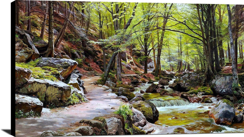 A Forest Near Ilsenburg In The Harz Painting Peder Monsted Canvas Art Fine Art Print