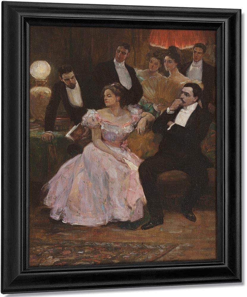 A Formal Gathering By Alice Barber Stephens Fine Art Print