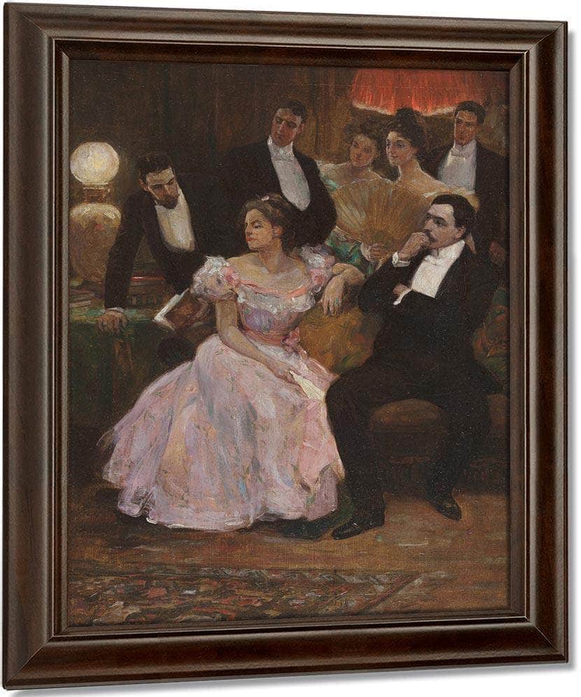 A Formal Gathering By Alice Barber Stephens Fine Art Print