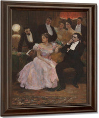 A Formal Gathering By Alice Barber Stephens Fine Art Print