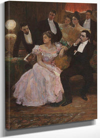 A Formal Gathering By Alice Barber Stephens Fine Art Print