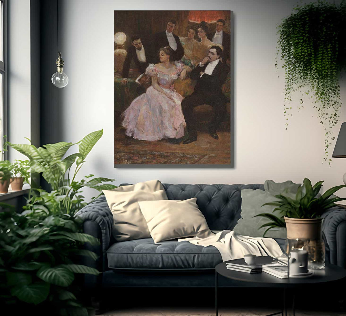 A Formal Gathering By Alice Barber Stephens Fine Art Print