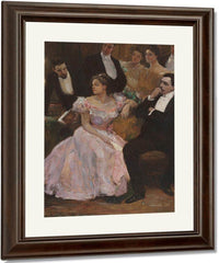 A Formal Gathering By Alice Barber Stephens Fine Art Print