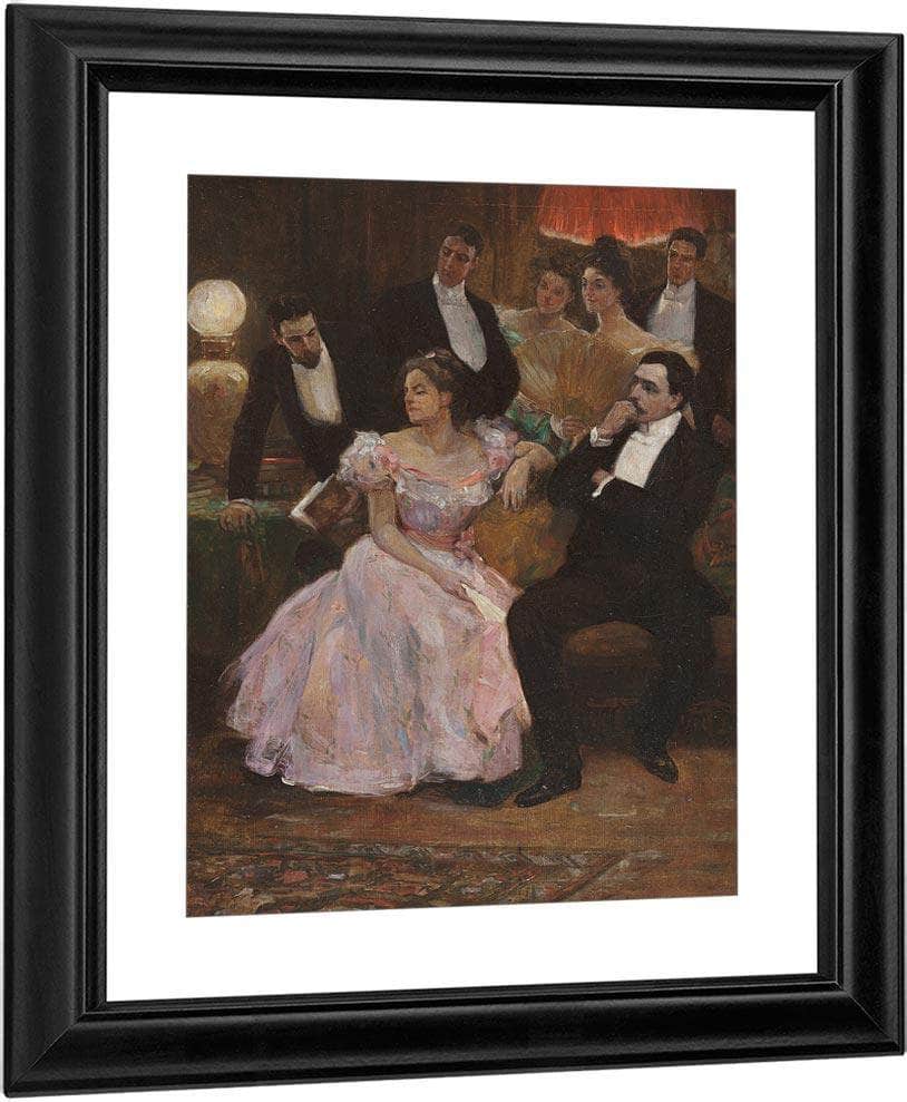 A Formal Gathering By Alice Barber Stephens Fine Art Print