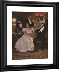 A Formal Gathering By Alice Barber Stephens Fine Art Print