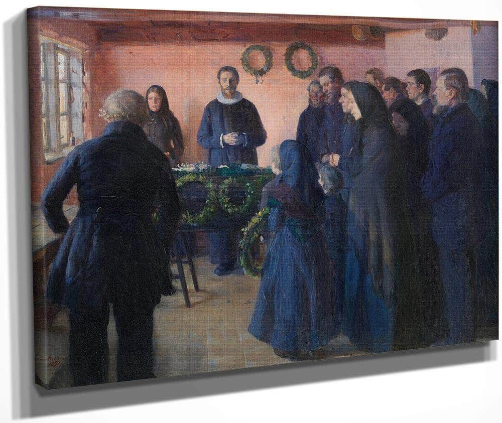 A Funeral 1891 By Anna Ancher Fine Art Print