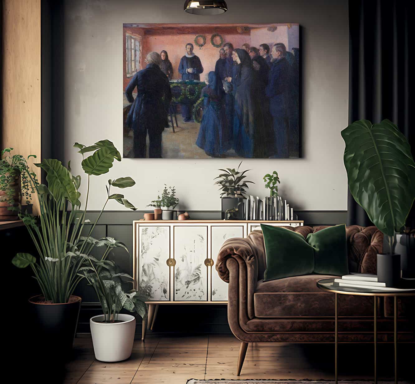 A Funeral 1891 By Anna Ancher Fine Art Print