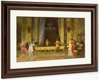 A Game Of Billiards  By Francesco Beda Fine Art Print