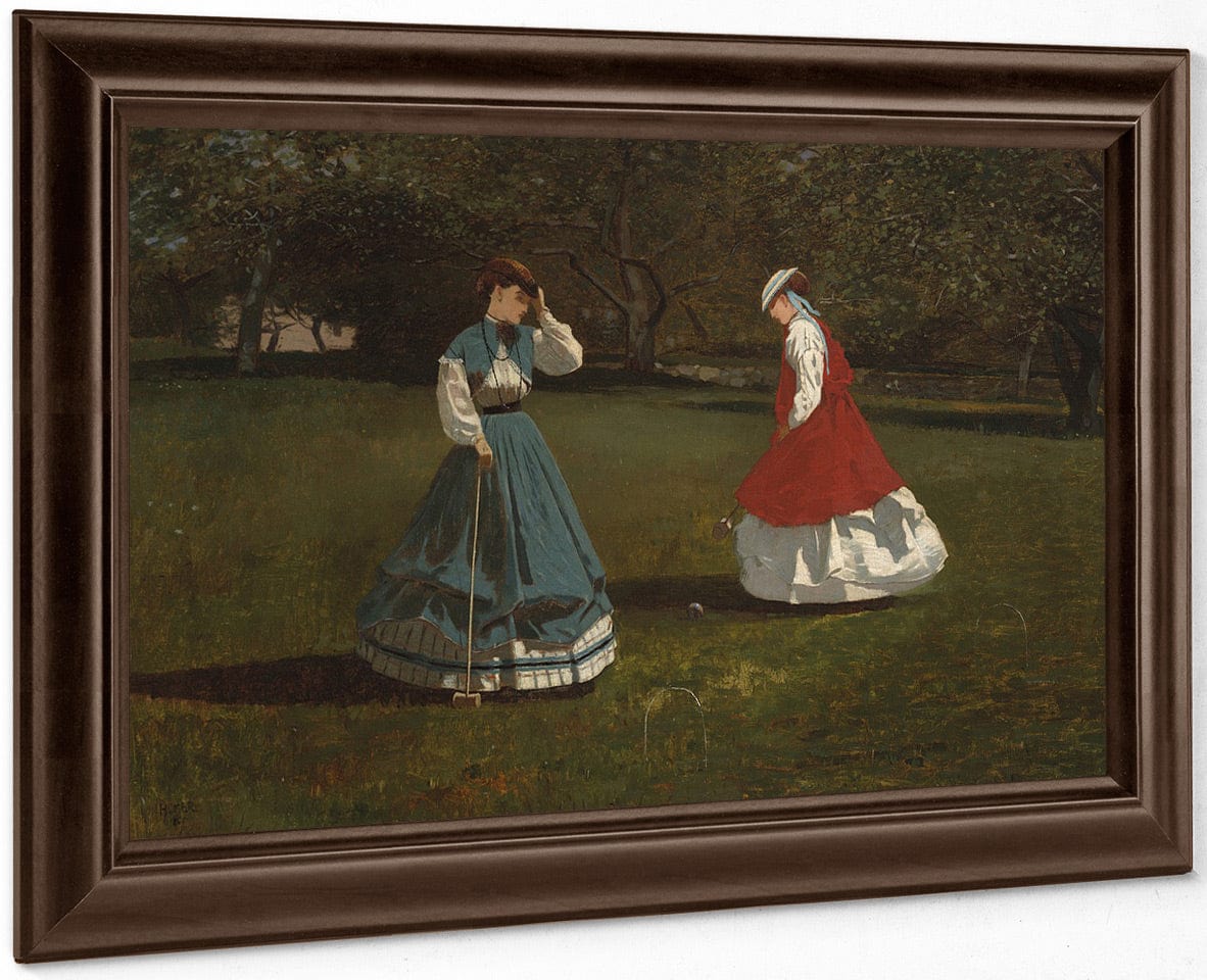 A Game Of Croquet By Winslow Homer Fine Art Print