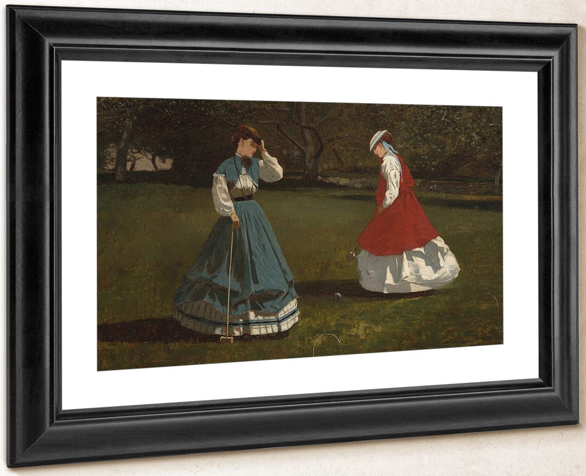 A Game Of Croquet By Winslow Homer Fine Art Print