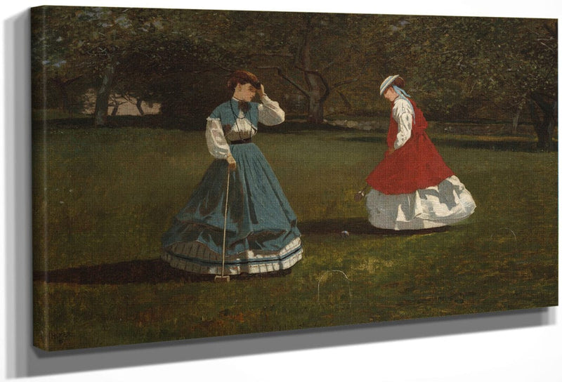 A Game Of Croquet By Winslow Homer Fine Art Print