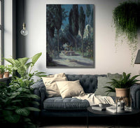 A Garden In Granada In The Moonlight By Colin Campbell Cooper Fine Art Print