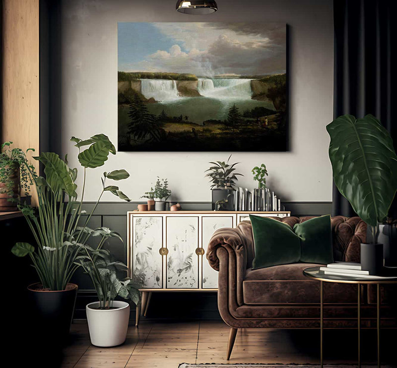 A General View Of The Falls Of Niagara By Alvan Fisher Fine Art Print